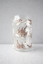 Load image into Gallery viewer, castles in the clouds glass cup