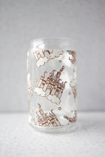 Load image into Gallery viewer, castles in the clouds glass cup