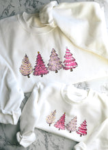 Load image into Gallery viewer, pink trees crew