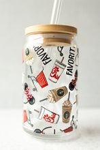 Load image into Gallery viewer, favorite things glass cup